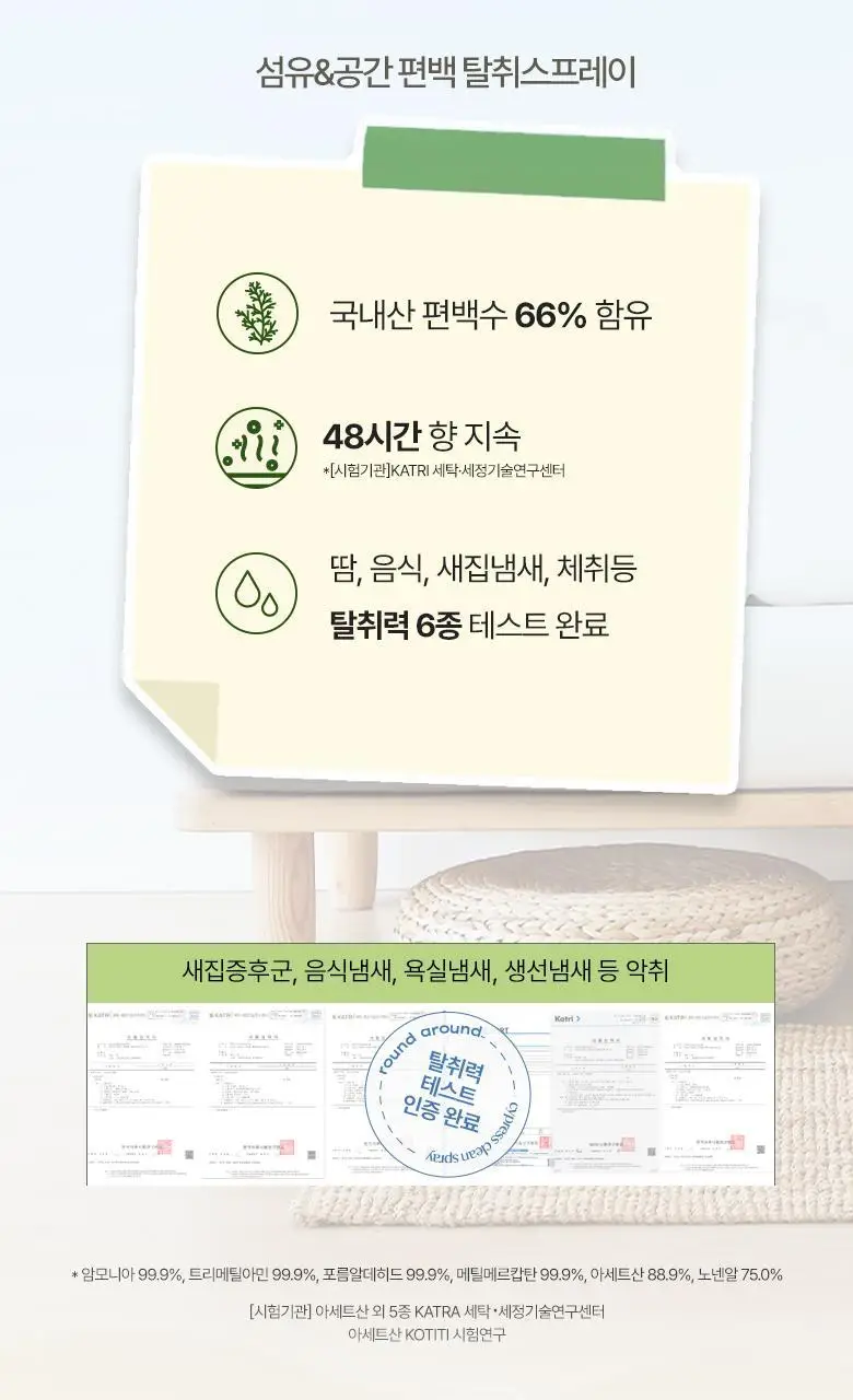 [부산한정판매]라운드어라운드 편백 클린 스프레이 90ml [해운대,광안리] 상세페이지 9